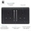 Trendi Switch Trendi 2 Gang Modern 13 Amp Switched Tactile Plug Socket Matt Black 2