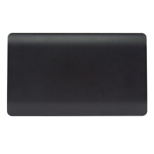 Trendi 2 Gang Artistic Modern Tactile Double Blanking Plate Matt Black