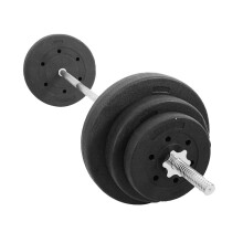 15kg Weight Plates Set Vinyl Standard Gym Barbell