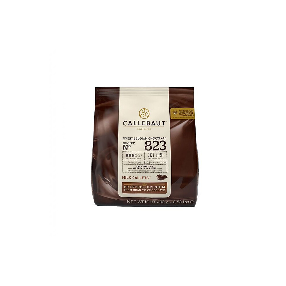 Callebaut No 823 Belgian Milk Chocolate Callets 33.6% - 400G