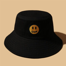 (Black) Drew House Smile Bucket Hat Outdoor Sunproof Cap