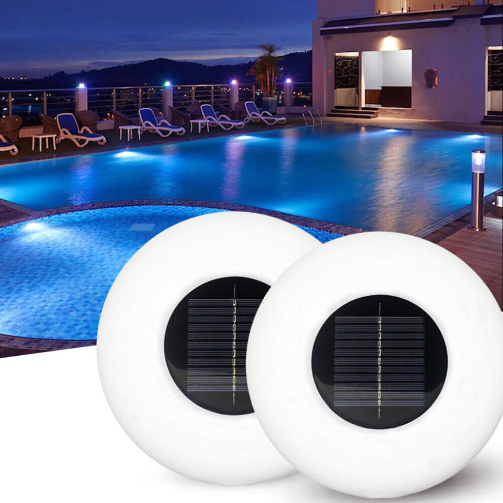 Swimming Pool Lights Solar Floating Inflatable Colorful LED Lights