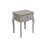 Steens Baroque 1 Drawer Bedside Table in Grey 2