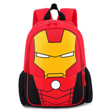(Red-Ironman) Kids Superhero School Bag Spiderman Superman Backpack Rucksack