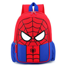 (Blue-Spiderman) Kids Superhero School Bag Spiderman Superman Backpack Rucksack