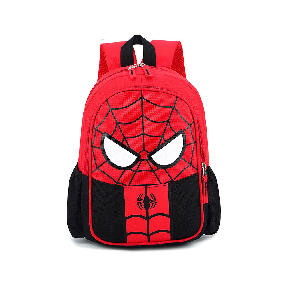 (Black-Spiderman) Kids Superhero School Bag Spiderman Superman Backpack Rucksack Multicoloured