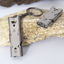 (Silver) Outdoor Survival Whistle Rescue Emergency Tool