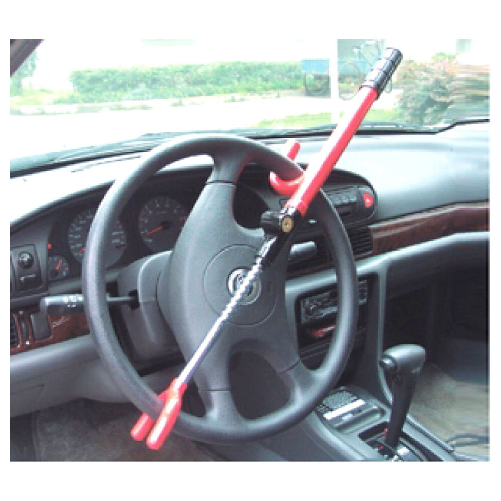 EXTENDABLE CAR WHEEL STEERING LOCK VAN ANTI THEFT SECURITY HEAVY DUTY