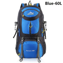 (Blue-60L, L) 50/60L Outdoor Camping Backpack Travel Hiking Pack