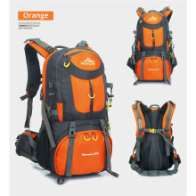(Orange-50L, M) 50/60L Outdoor Camping Backpack Travel Hiking Pack