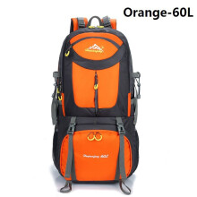 (Orange-60L, L) 50/60L Outdoor Camping Backpack Travel Hiking Pack