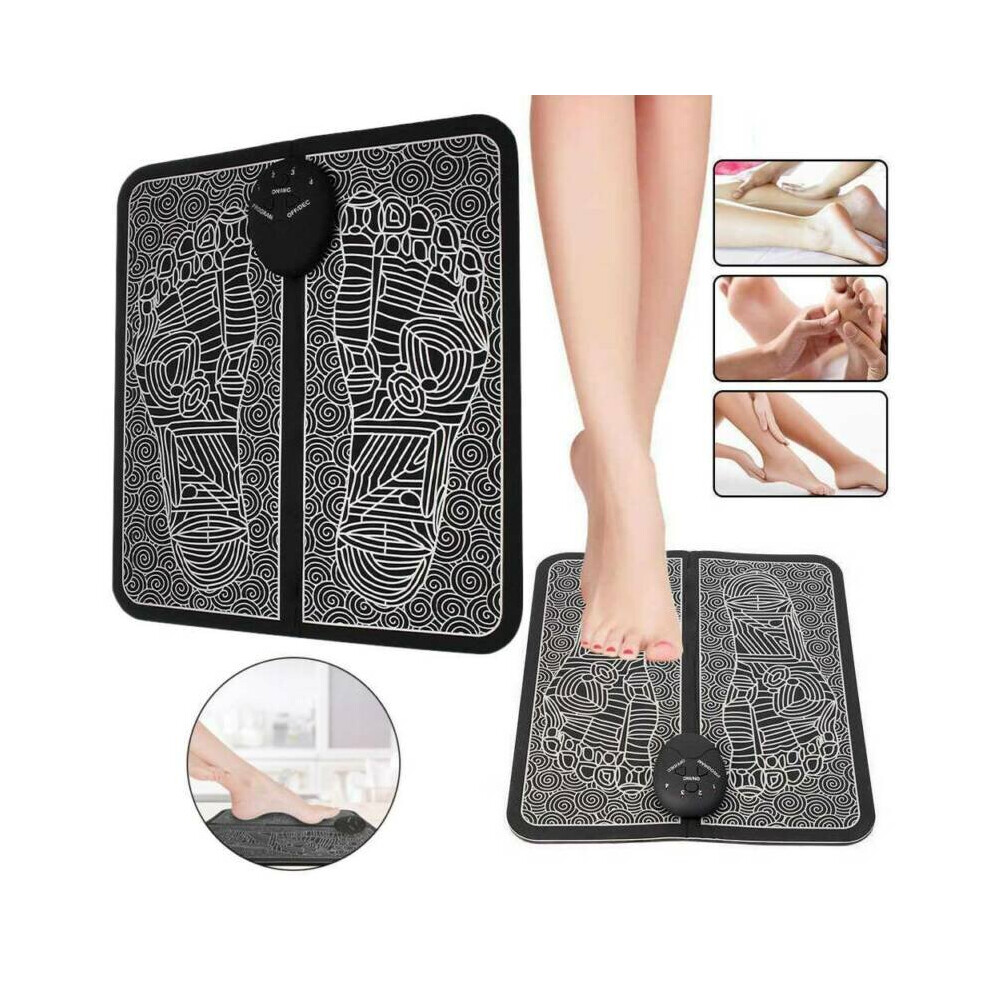 Electric Foot Feet Massager Mat Pad Muscle Blood Circulation Pain Relief Spa