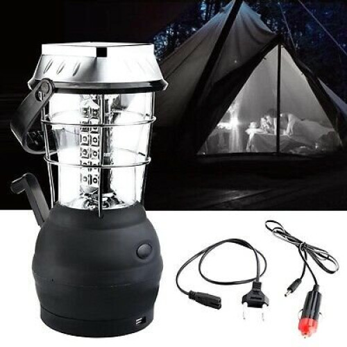 Hand Crank Dynamo Outdoor Multi Power Camping Lamp 1