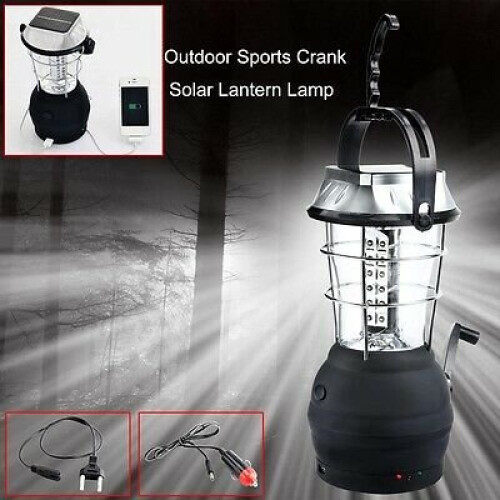 Hand Crank Dynamo Outdoor Multi Power Camping Lamp 2