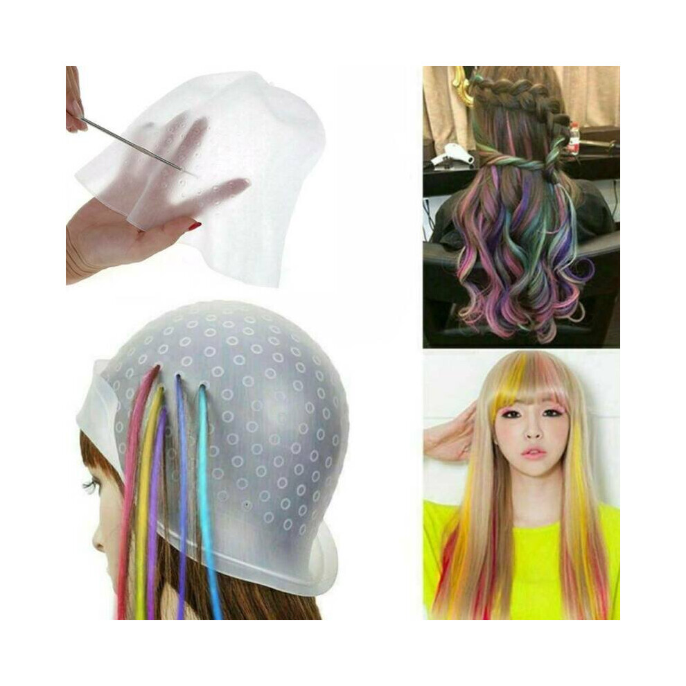 Professional Silicone Coloring Highlighting Highlights Cap Hat Frosting and Hook