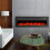 Living And Home (Black) 50 Inch Insert/Wall Mounted LED Electric Fireplace 5
