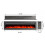 Living And Home (Black) 50 Inch Insert/Wall Mounted LED Electric Fireplace 4