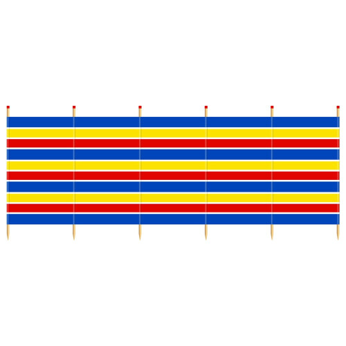 Yello 6 Pole Tall Traditional Windbreak
