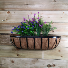 24" Kingfisher Wall Mounted Garden Trough Planter with Liner