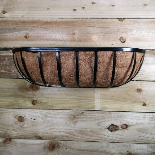 Kingfisher 24" Kingfisher Wall Mounted Garden Trough Planter with Liner 2