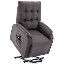 (Charcoal) Charlbury Fabric Rise Recliner Armchair Electric Lift Riser Chair