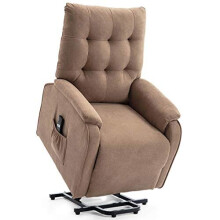 (Brown) Charlbury Fabric Rise Recliner Armchair Electric Lift Riser Chair