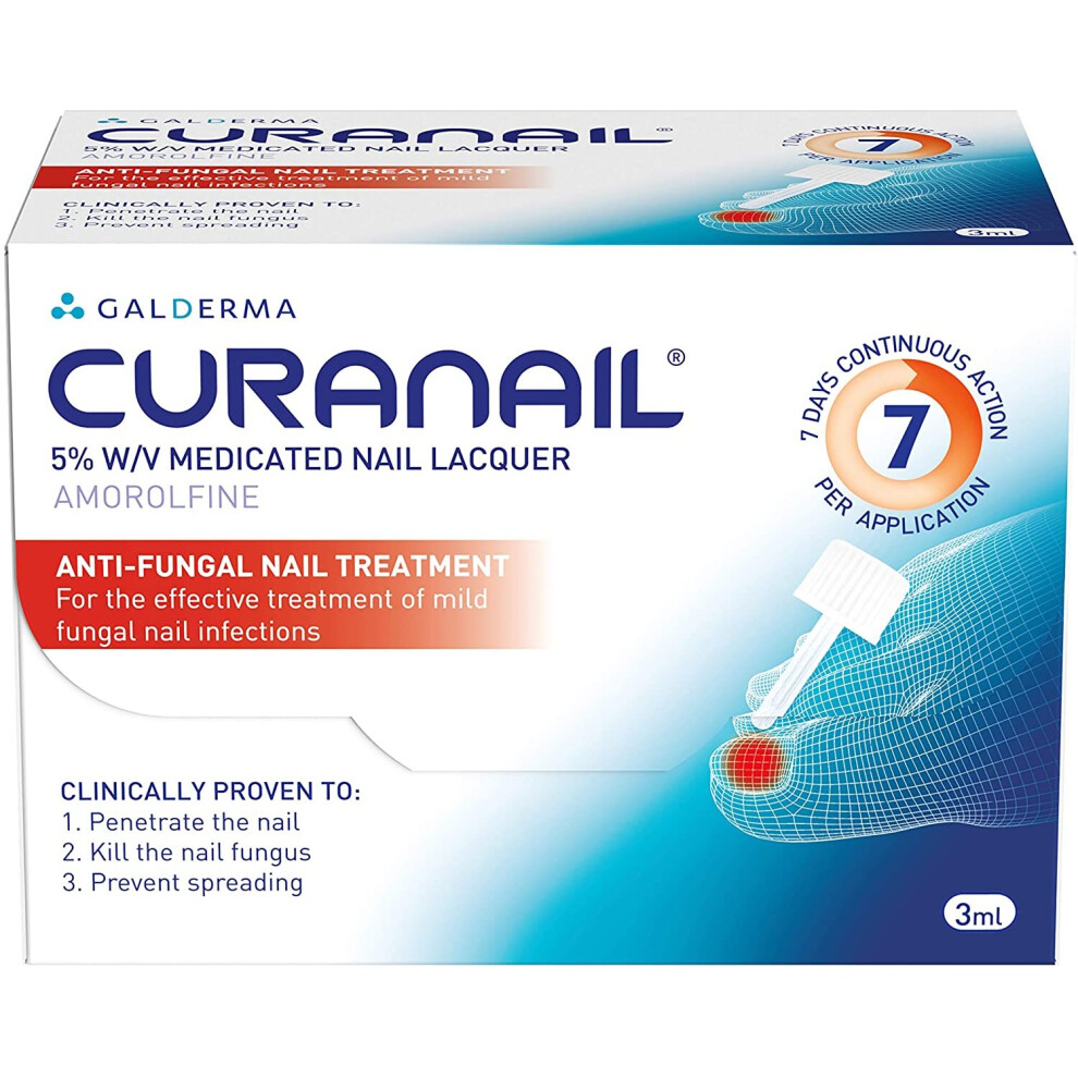 Curanail Once Weekly 5% Fungal Nail Treatment 3Ml