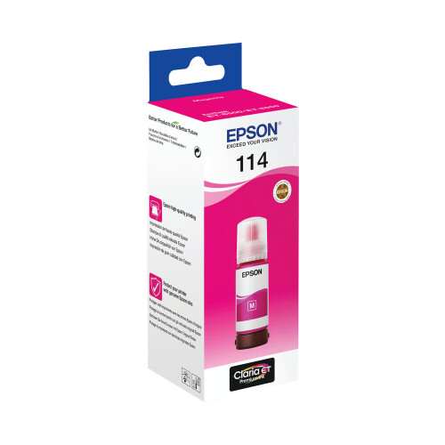 Epson Botella de tinta - Epson - Ecotank 114 - Magenta - 70ml - Original