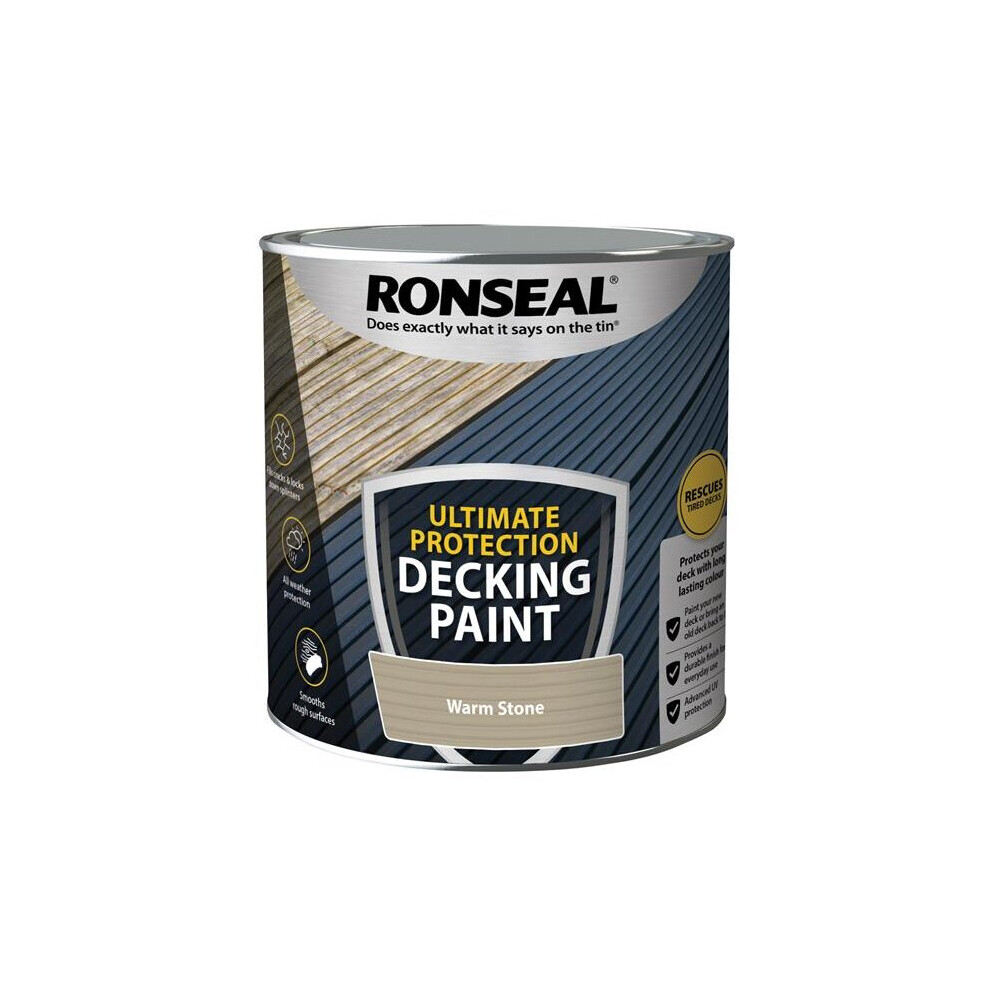 Ronseal Ultimate Protection Decking Paint Warm Stone 2.5 litre 39164
