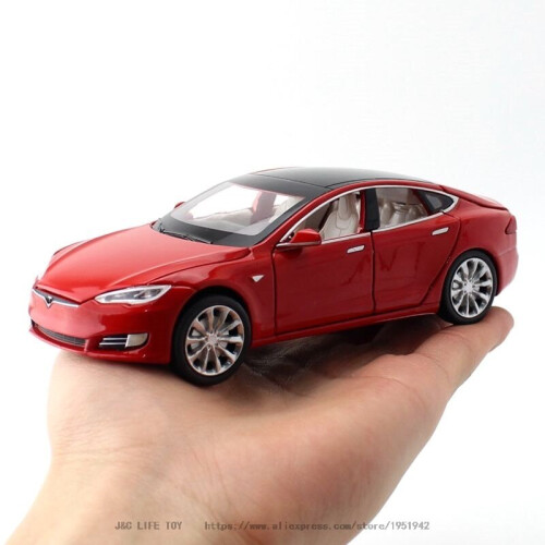 1:32 Tesla MODEL S Alloy Car Model Diecasts(Red) 1