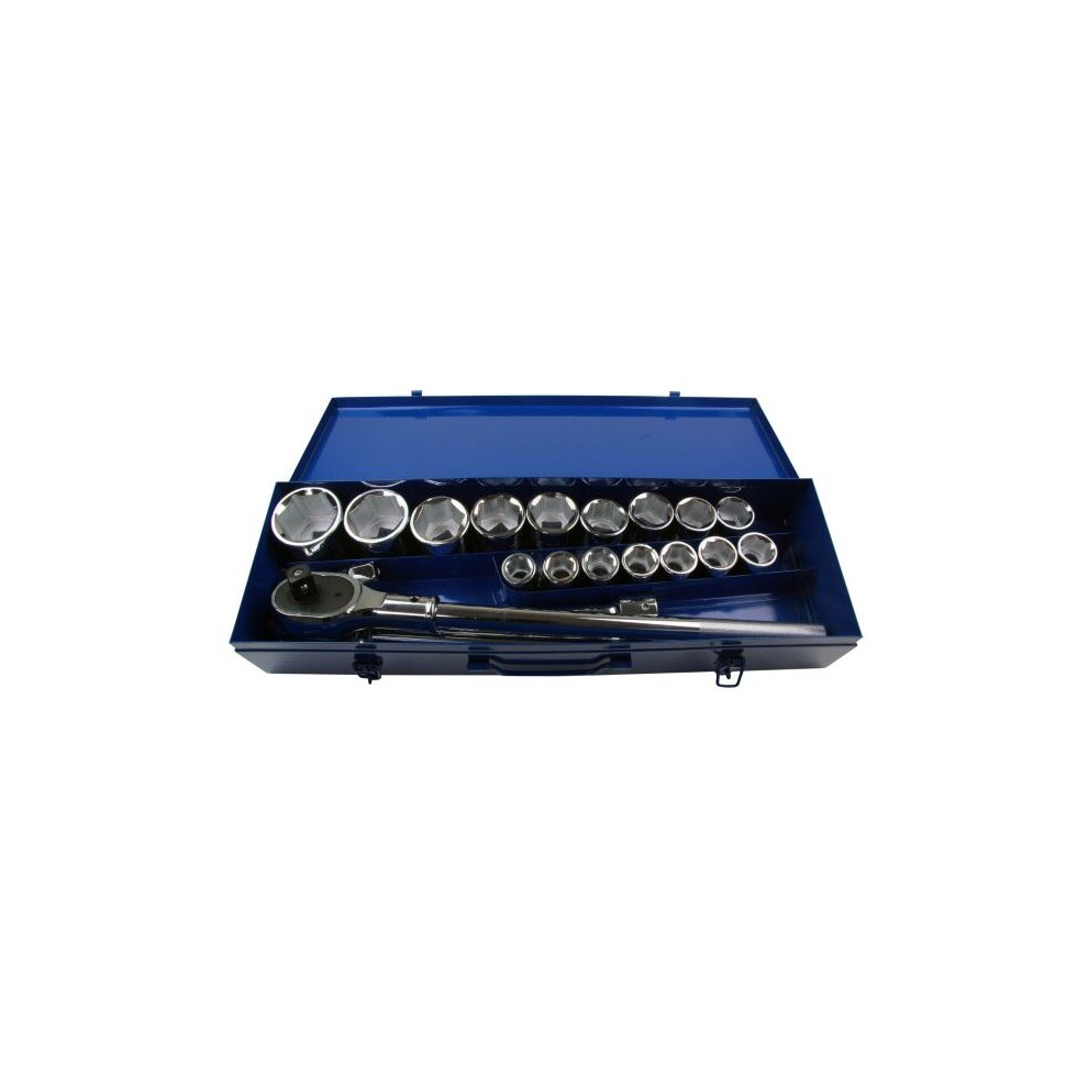 US PRO 20PC 3/4" DR 6PT Metric Socket Set 19 - 50MM 1384