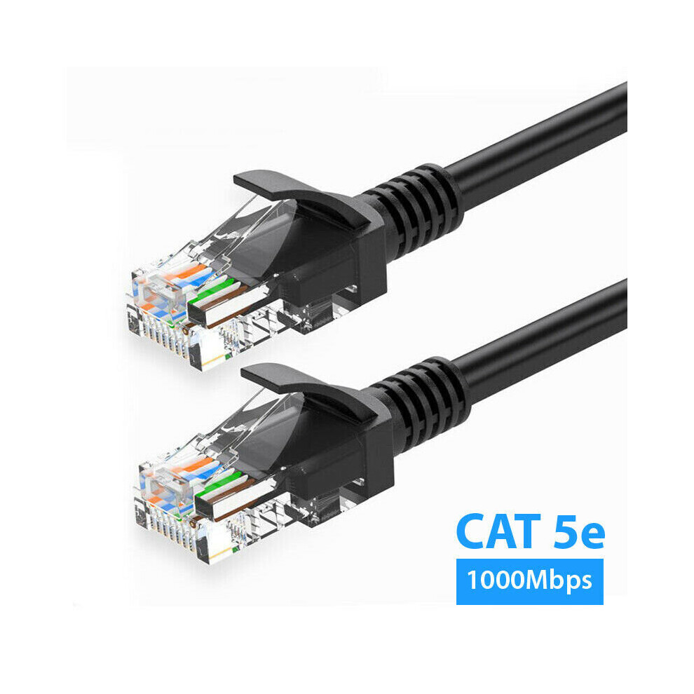 (30M) Cat5 Ethernet Lan Network Internet Patch Cable Lead - Black 8800216257371