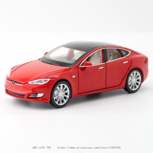 1:32 Tesla MODEL S Alloy Car Model Diecasts(Red)