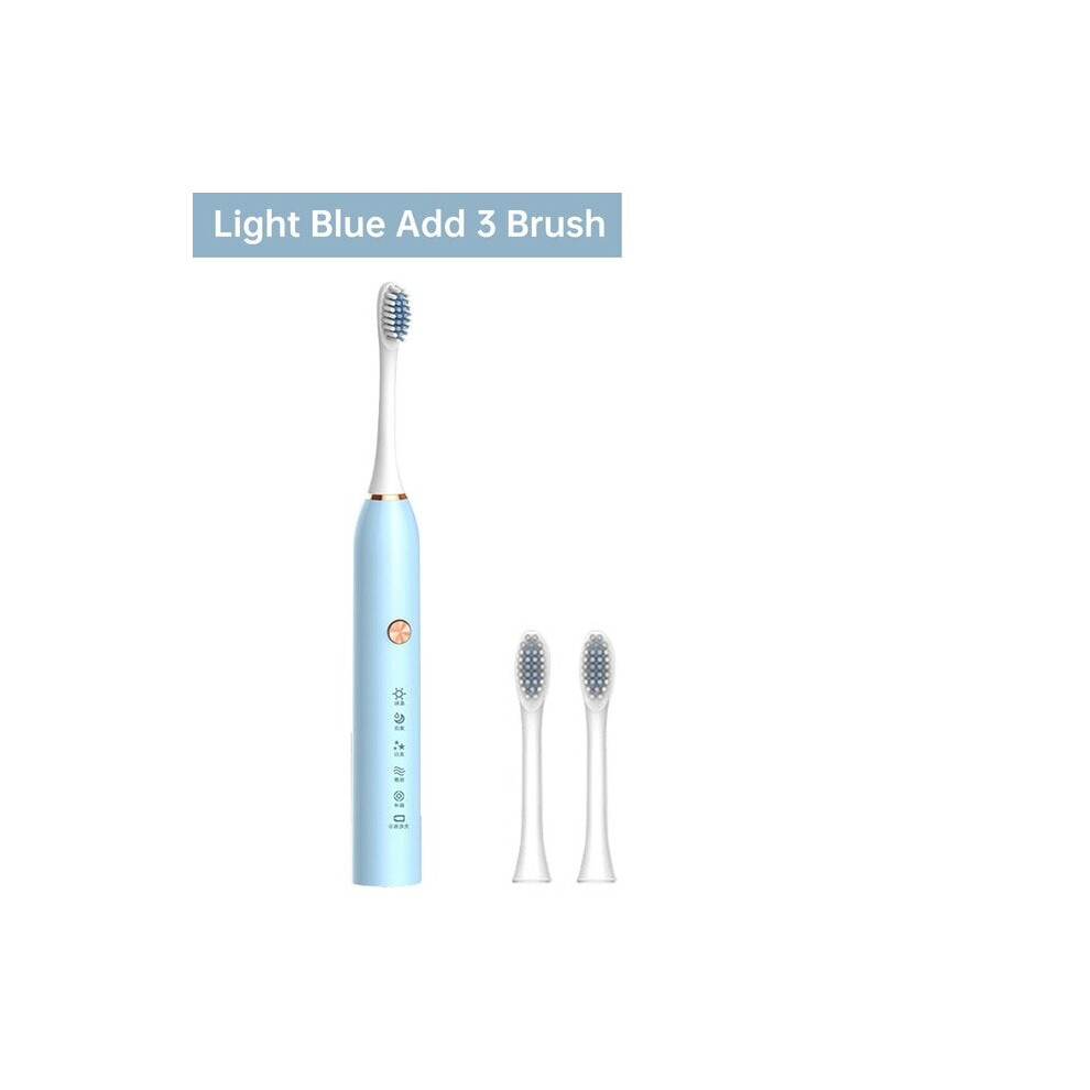 Hgo Blue Ultrasonic Automatic Electric Toothbrush(Blue)