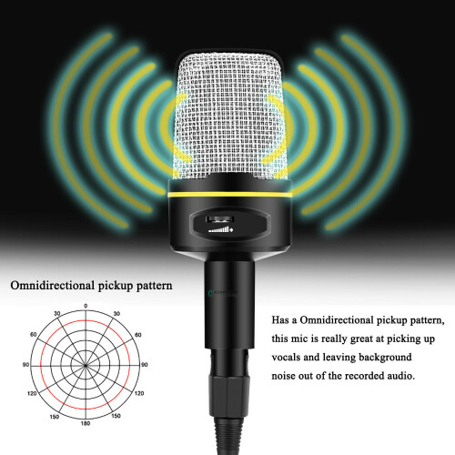 3.5mm Microphone Audio Recording Microfono 1