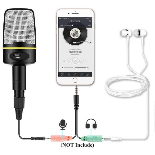3.5mm Microphone Audio Recording Microfono 2