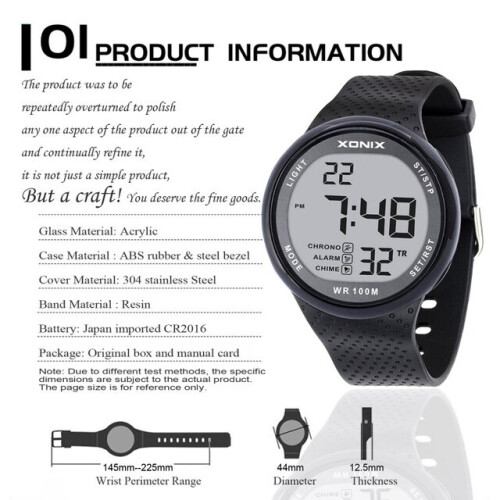 Professional Diving Swim Watch Men 100M Waterproof Digital Sport Watches White on OnBuy