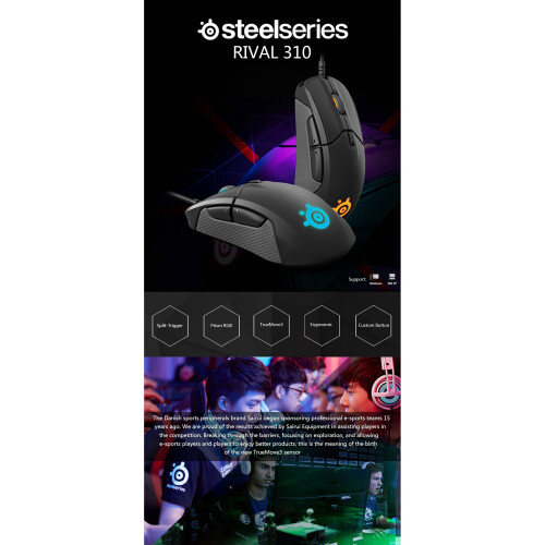 Mouse Sensor Split Trigger Buttons Lighting Mouse 1