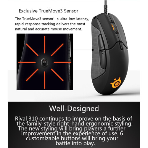Mouse Sensor Split Trigger Buttons Lighting Mouse 2