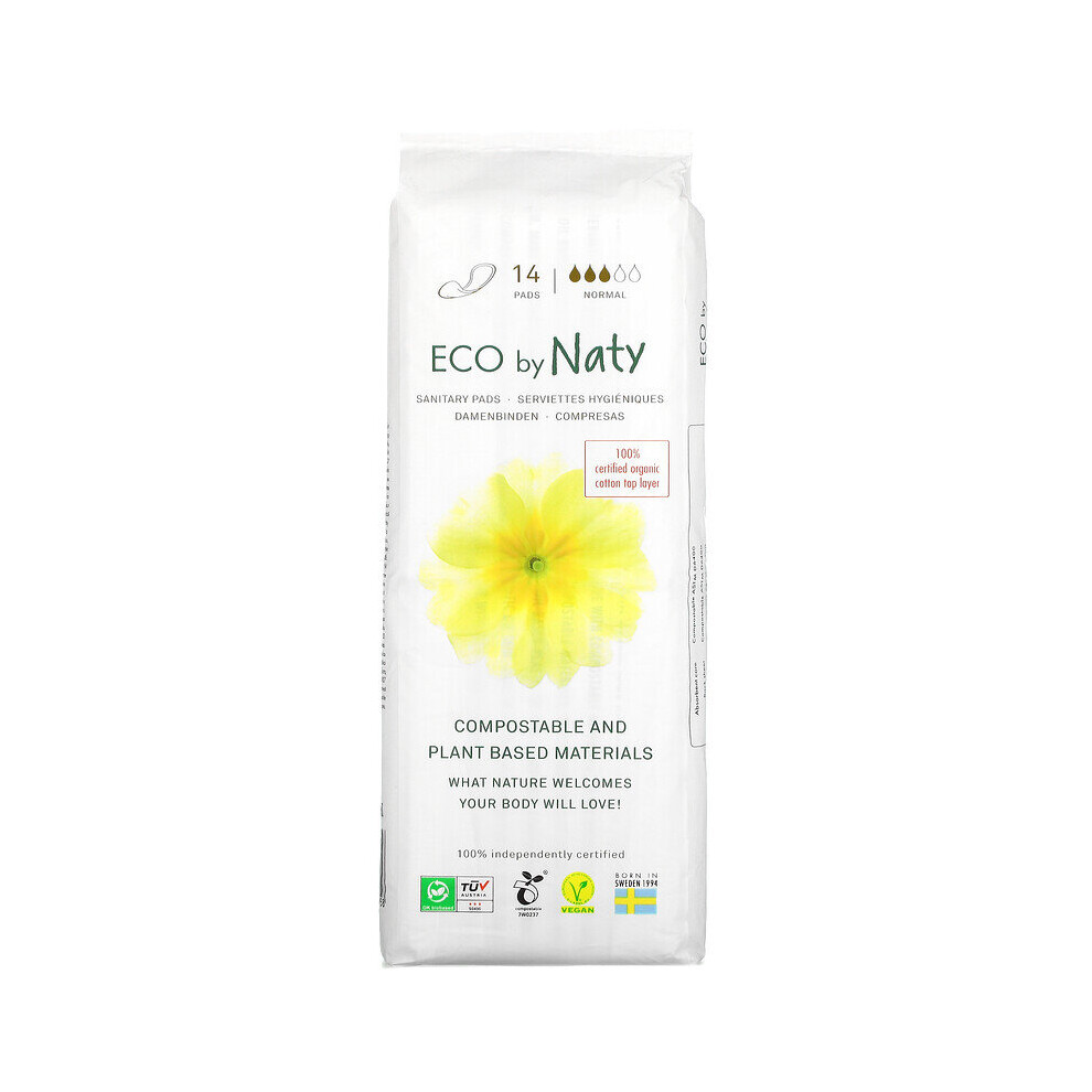 Naty , Sanitary Pads, Normal, 14 Pads