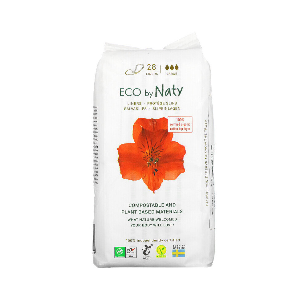 Naty , Panty Liners, Large, 28 Liners