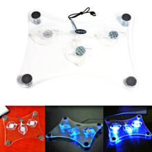 13-16 Inch Laptop Cooling Pad Laptop Cooler with 3 Quiet LED Fans