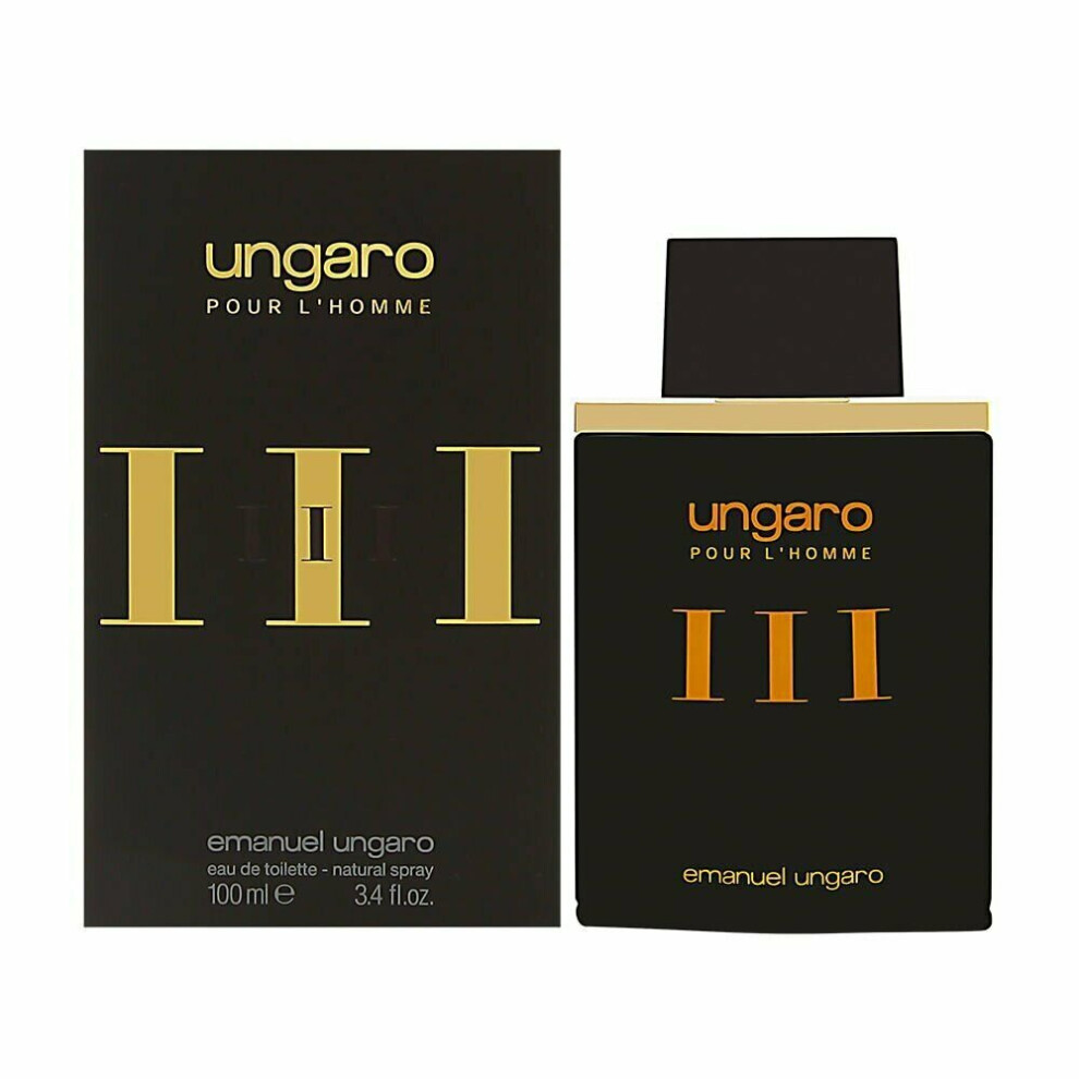 Ungaro III by Emanuel Ungaro for Men - 3.4 oz EDT Spray