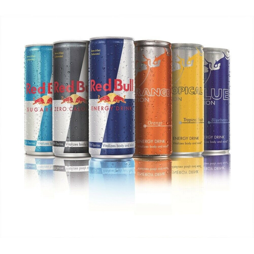 (Watermelon, 12 x 250ml) Red Bull Energy Drink 250ml Cans with Taurine