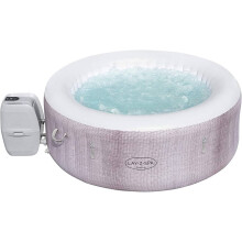Lay-Z-Spa Cancun Hot Tub, 120 AirJet Rattan Design aufblasbarer Whirlpool mit Freeze Shield Technologie, Kapazität 2-4 Personen
