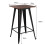 Living And Home (Only table) Industrial Style Bar Table & High Chairs Metal Dining Set 5