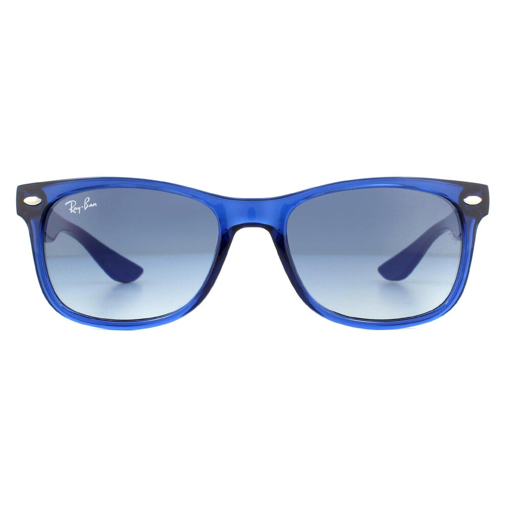 New Ray-Ban Boys Junior Sunglasses Rj9052s Transparent Blue Blue Grey Gradient Blue,Grey Rj-9052S-70624L-48 70624L