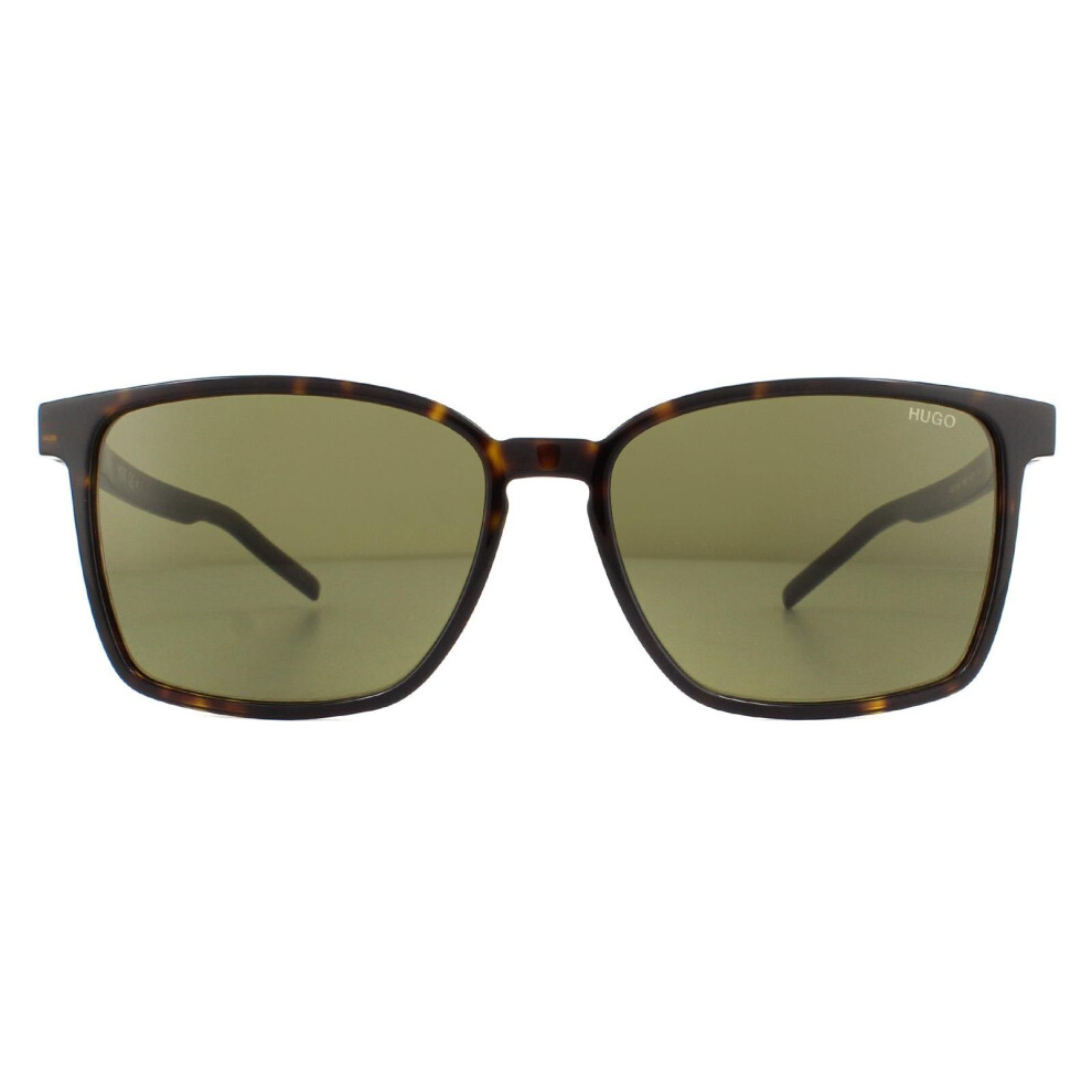 Hugo Boss Hugo By Sunglasses Hg1128/S 086/Qt Havana Green Green,Brown