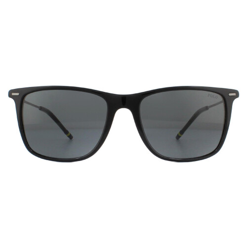 Polo Ralph Lauren Sunglasses Ph4163 500187 Shiny Black Grey On Onbuy