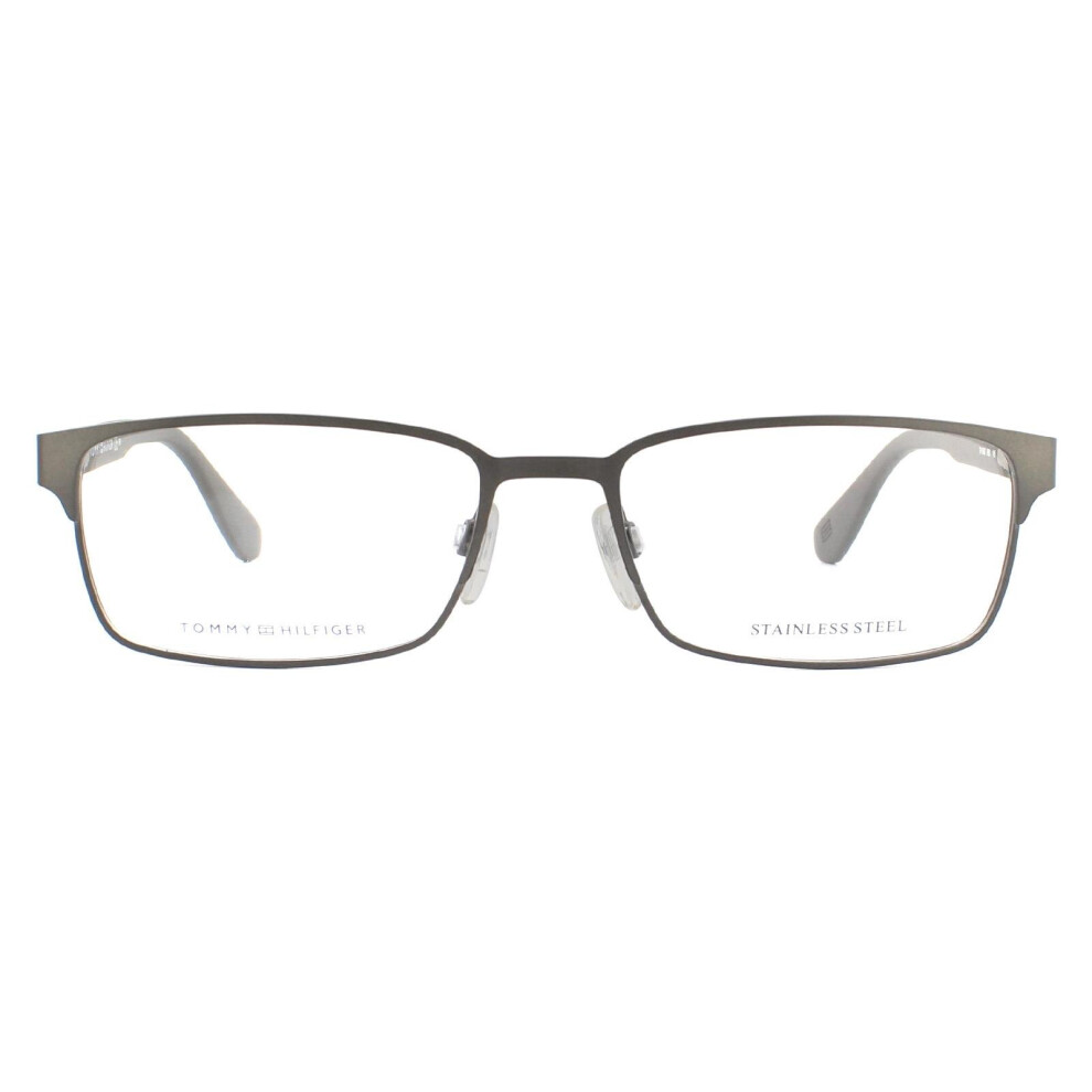 Tommy Hilfiger Glasses Frames TH 1545 R80 17 Matte Dark Ruthenium Men